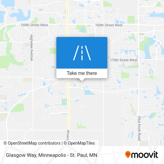 Mapa de Glasgow Way