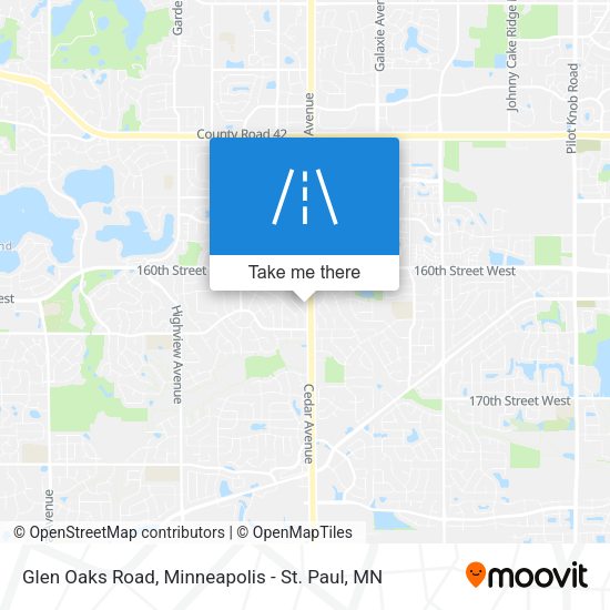 Glen Oaks Road map