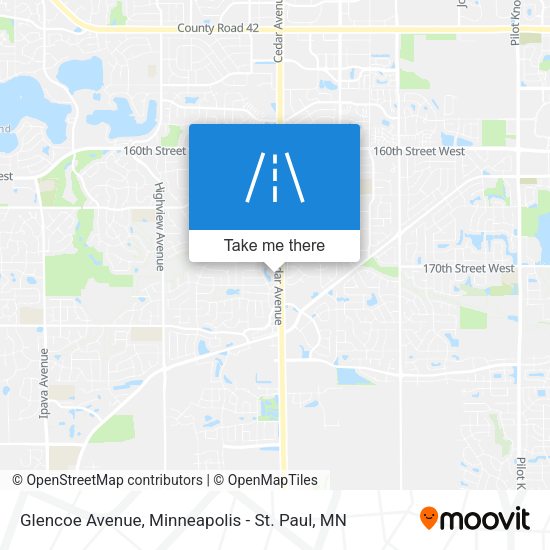 Mapa de Glencoe Avenue