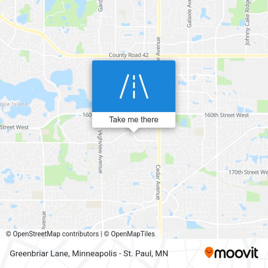 Greenbriar Lane map