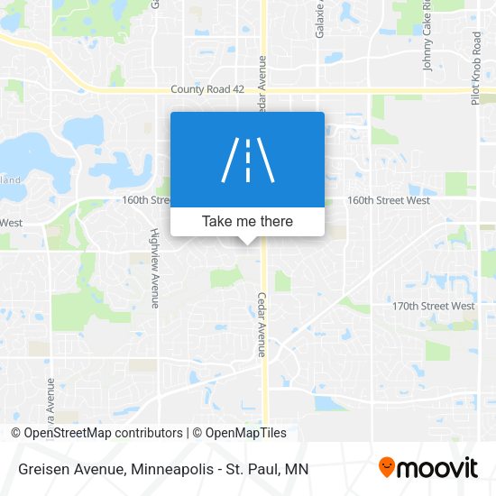 Mapa de Greisen Avenue