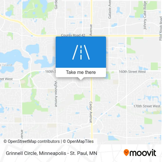 Grinnell Circle map