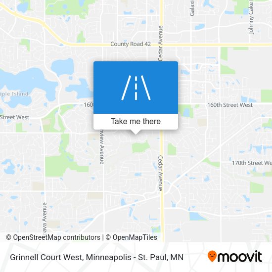 Grinnell Court West map