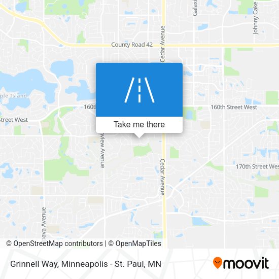 Grinnell Way map