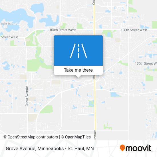 Grove Avenue map