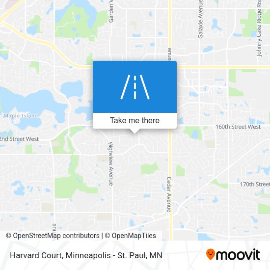 Harvard Court map