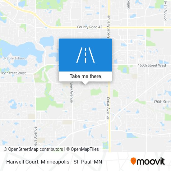 Mapa de Harwell Court