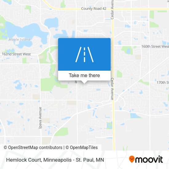 Hemlock Court map