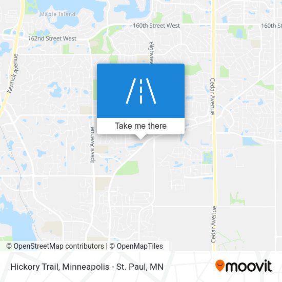 Hickory Trail map