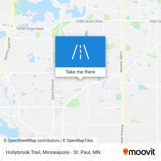 Hollybrook Trail map