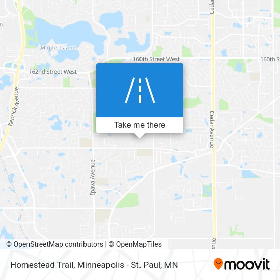 Homestead Trail map