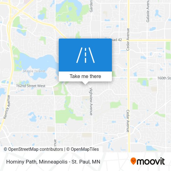 Hominy Path map