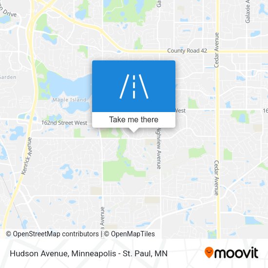 Hudson Avenue map