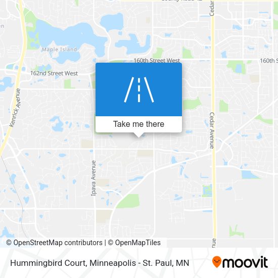 Hummingbird Court map