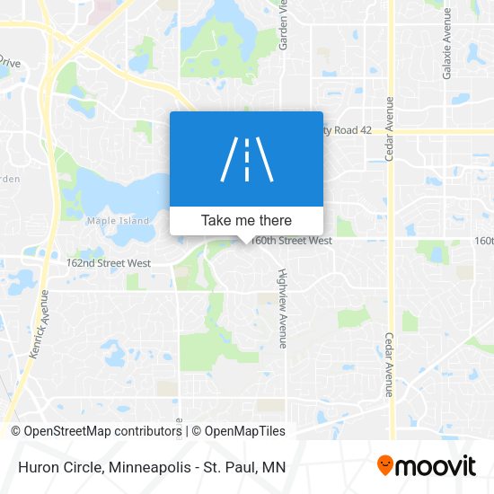 Mapa de Huron Circle