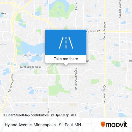 Hyland Avenue map