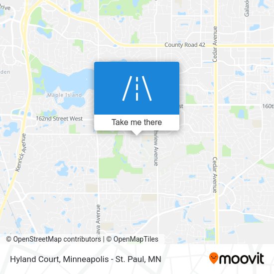 Hyland Court map