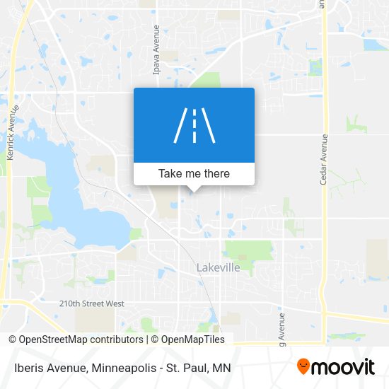 Iberis Avenue map