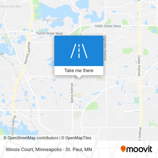 Mapa de Illinois Court