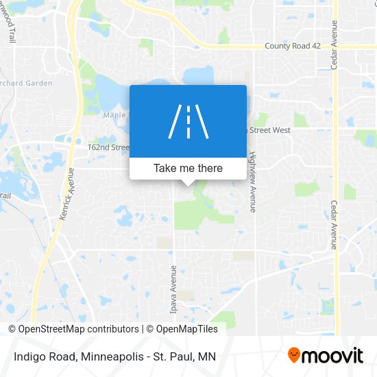 Mapa de Indigo Road