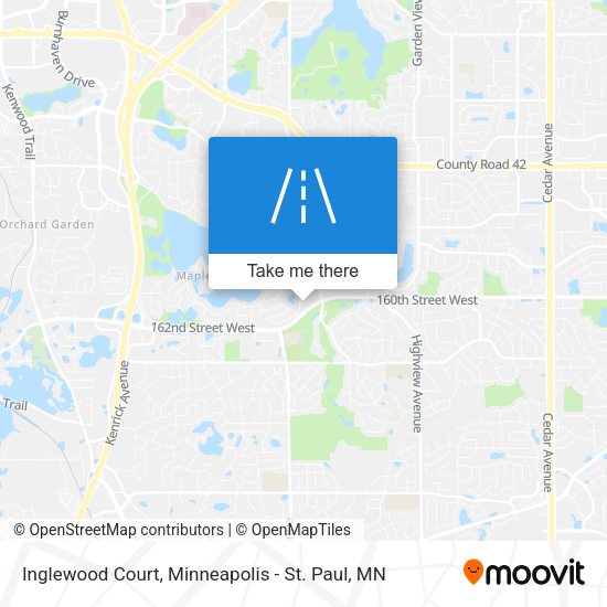 Mapa de Inglewood Court