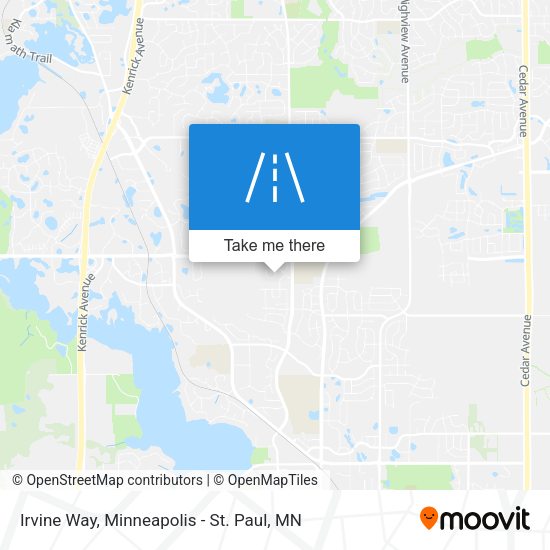 Mapa de Irvine Way