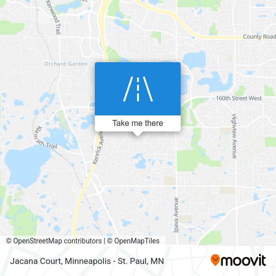 Jacana Court map