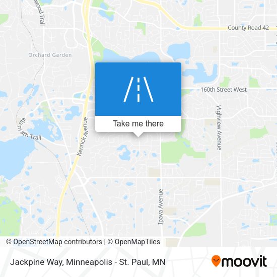 Jackpine Way map