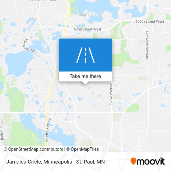 Mapa de Jamaica Circle