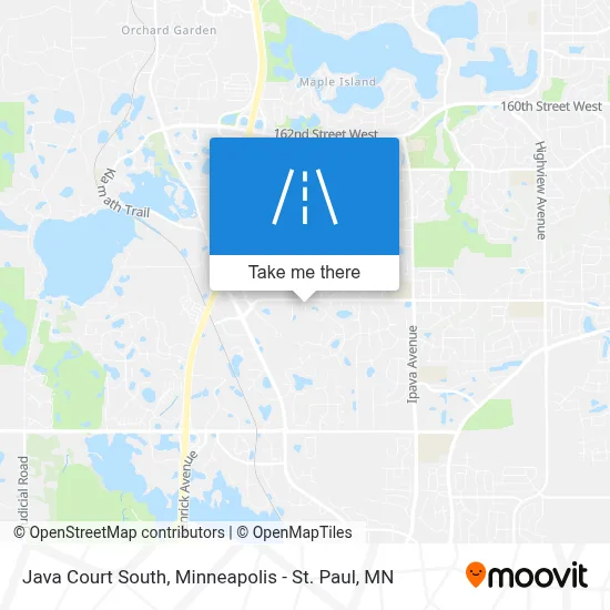 Java Court South map