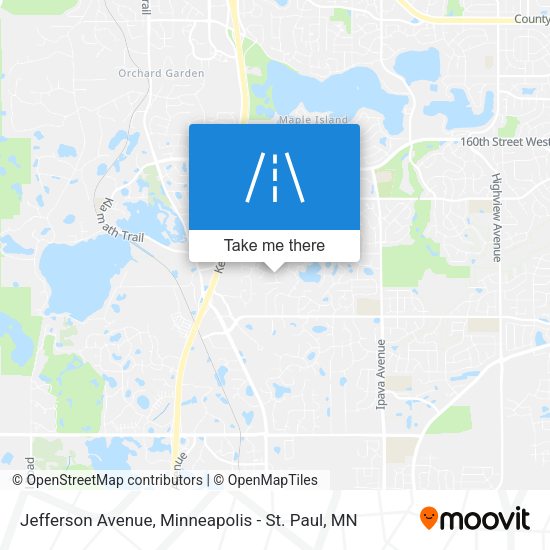 Mapa de Jefferson Avenue