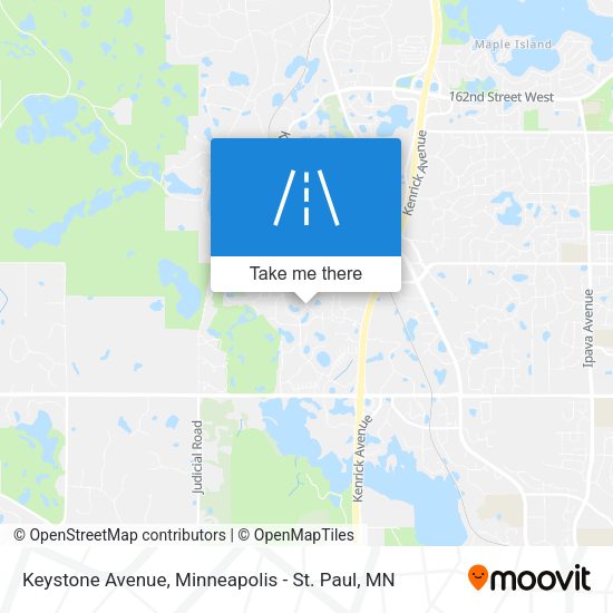 Keystone Avenue map