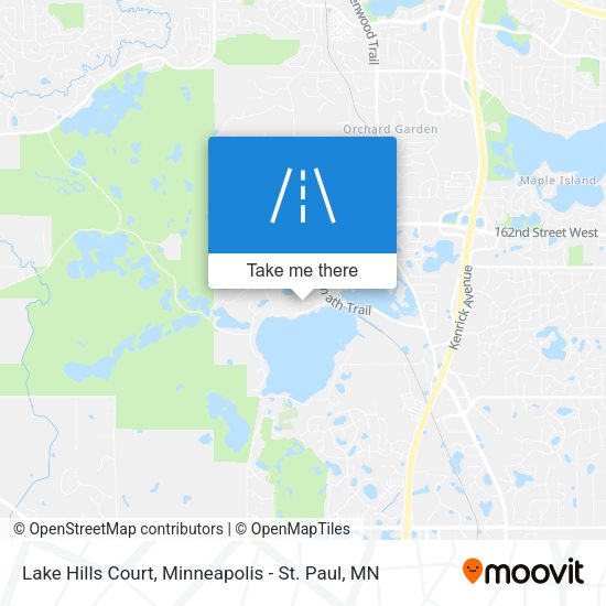 Lake Hills Court map