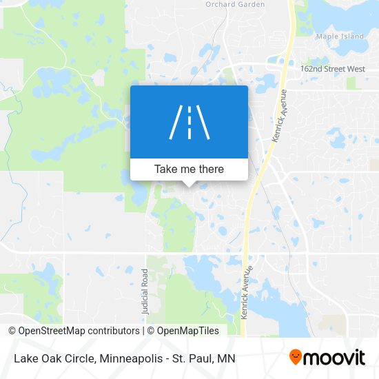 Lake Oak Circle map