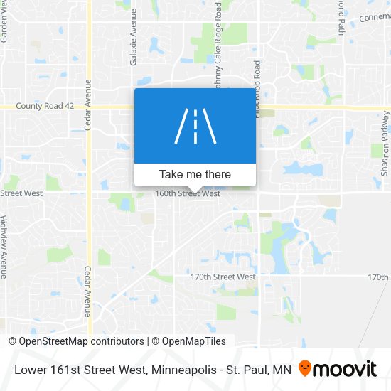 Lower 161st Street West map