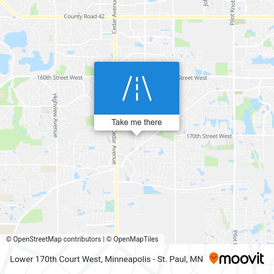Mapa de Lower 170th Court West