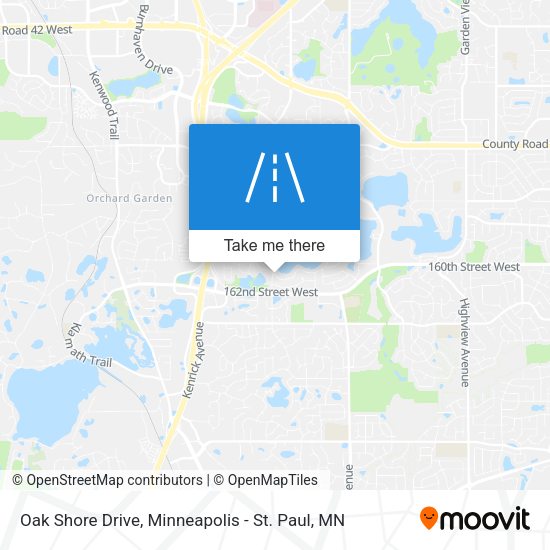 Mapa de Oak Shore Drive