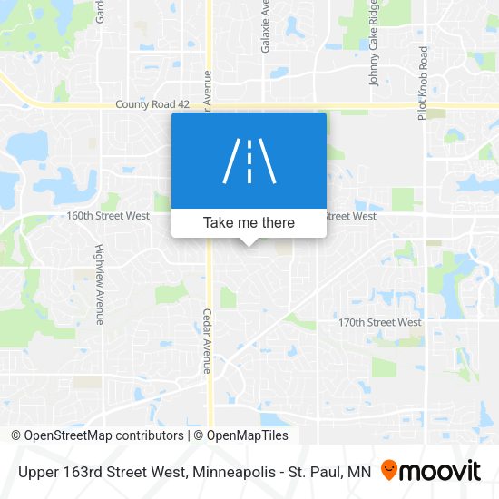 Upper 163rd Street West map