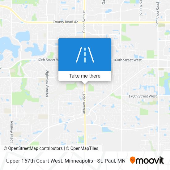 Mapa de Upper 167th Court West
