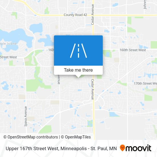 Upper 167th Street West map