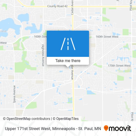 Upper 171st Street West map