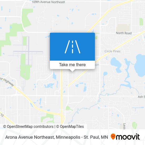Arona Avenue Northeast map
