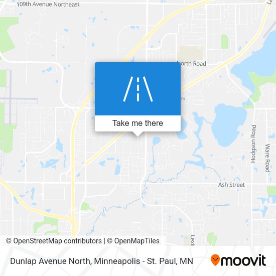 Dunlap Avenue North map