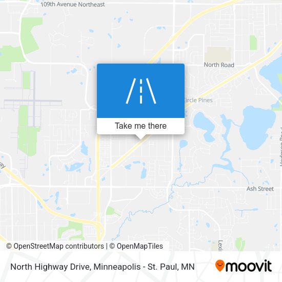 North Highway Drive map