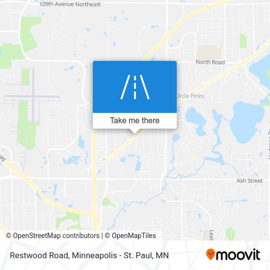 Restwood Road map