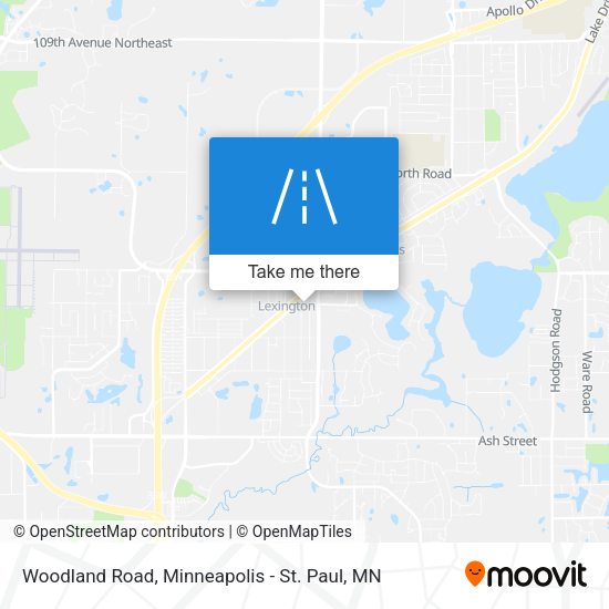 Mapa de Woodland Road