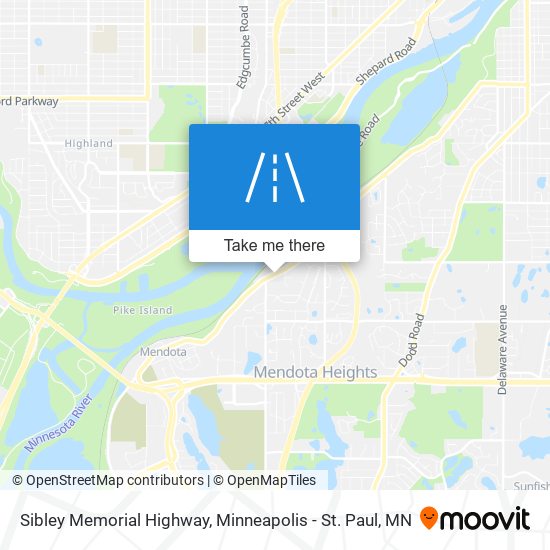 Sibley Memorial Highway map