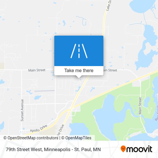 79th Street West map