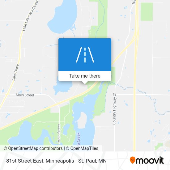 81st Street East map