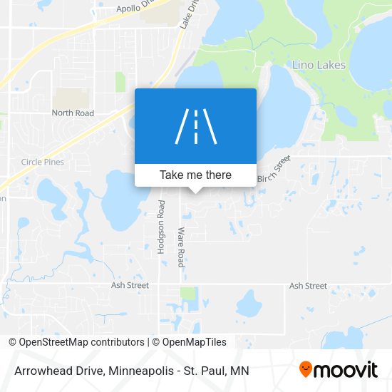 Arrowhead Drive map